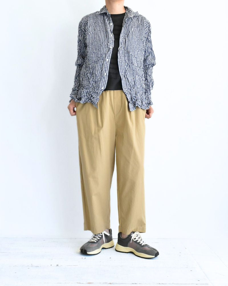 Regular Collar Long Sleeve Shirt in BlueGingham