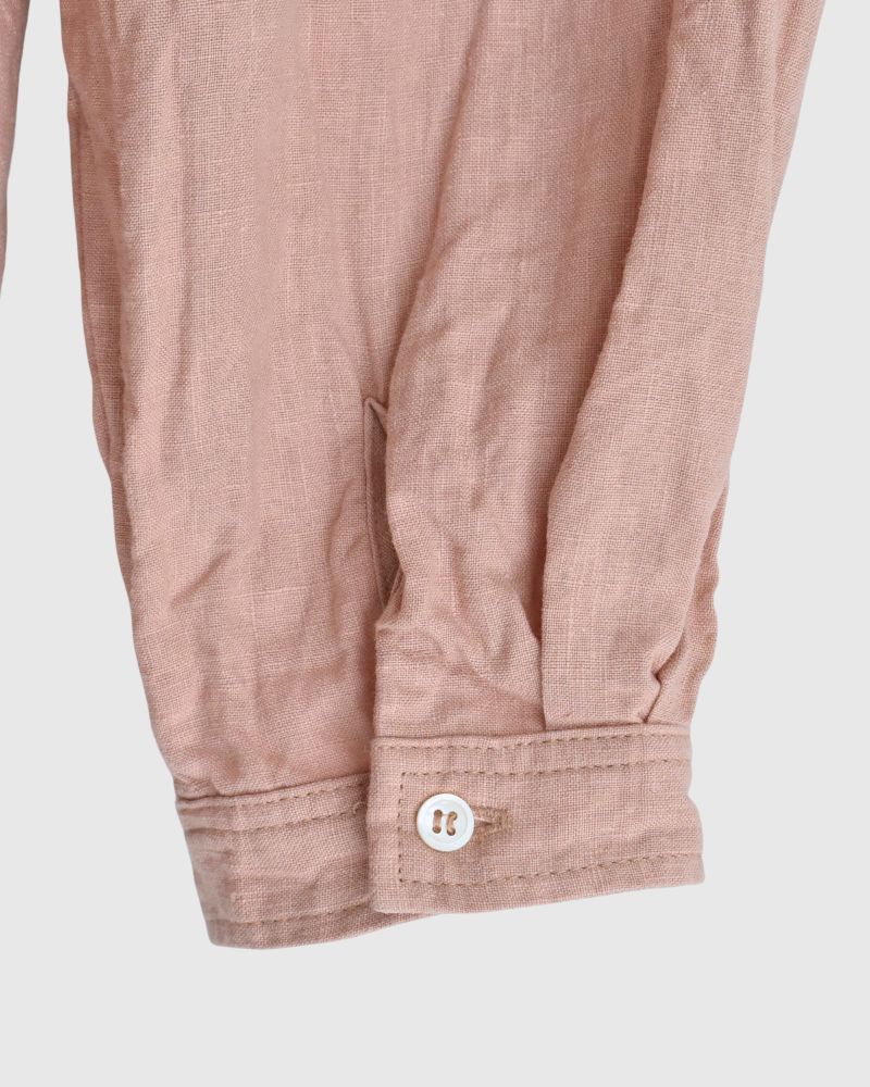 French Linen Shirt in Pink