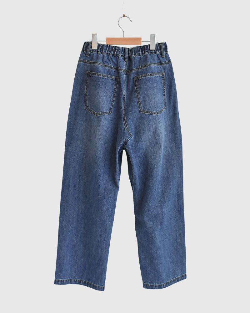 Sarrouel Design Denim Pants 'JENA' in Indigo