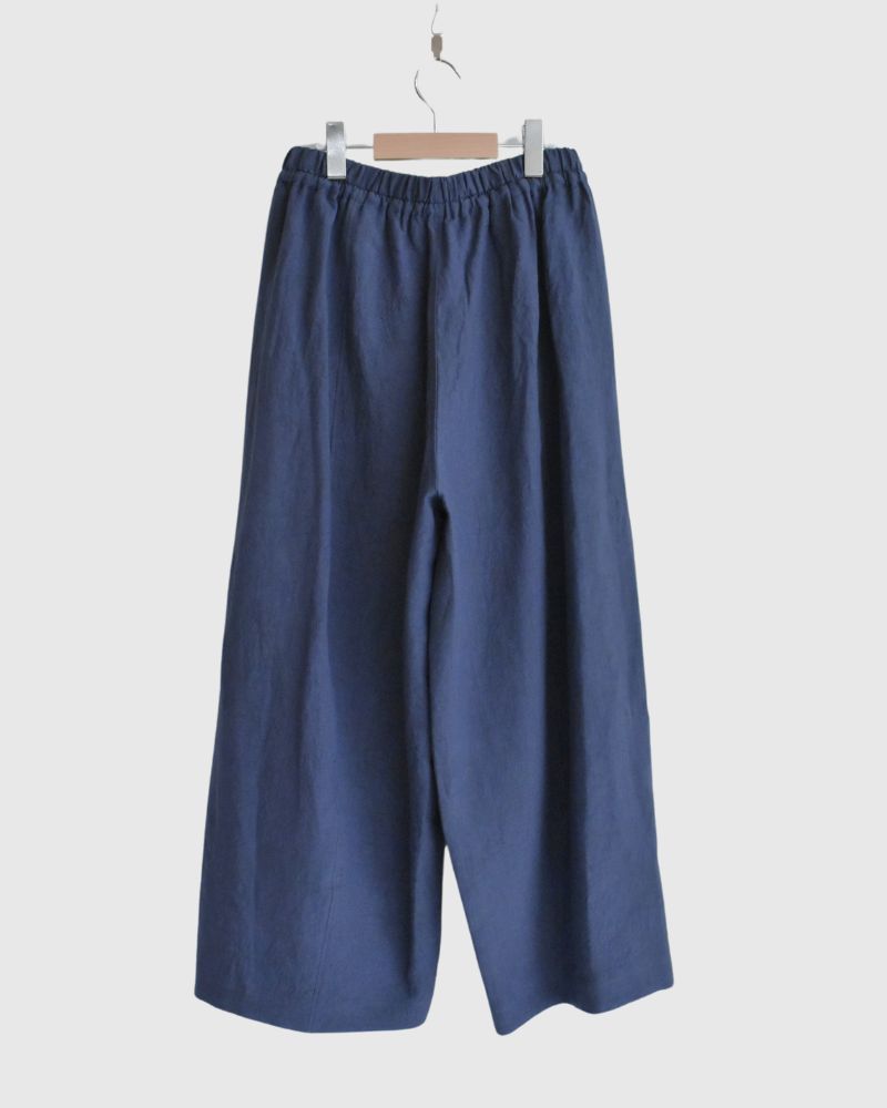 Barrel Leg Pants (LINEN) in DarkNavy