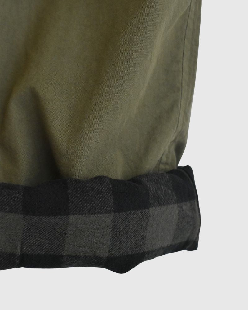 40s ORGANIC POPLIN (OVERDYE) EASY PANTS in ArrasGreen