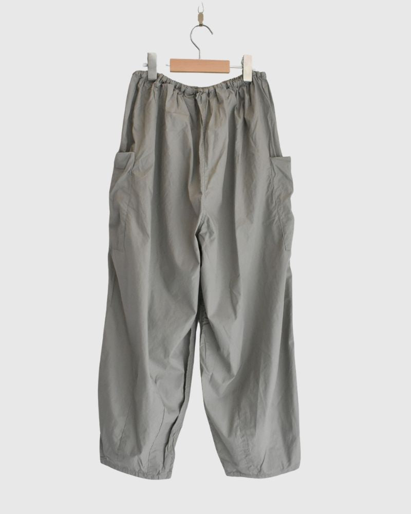 Typewriter Cotton Pants in Gray