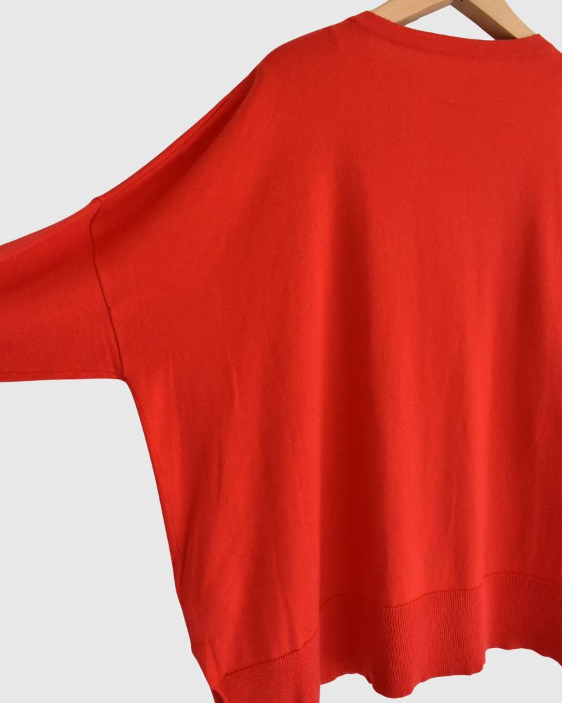 5COLOR 2WAY Cardigan in Vermilion