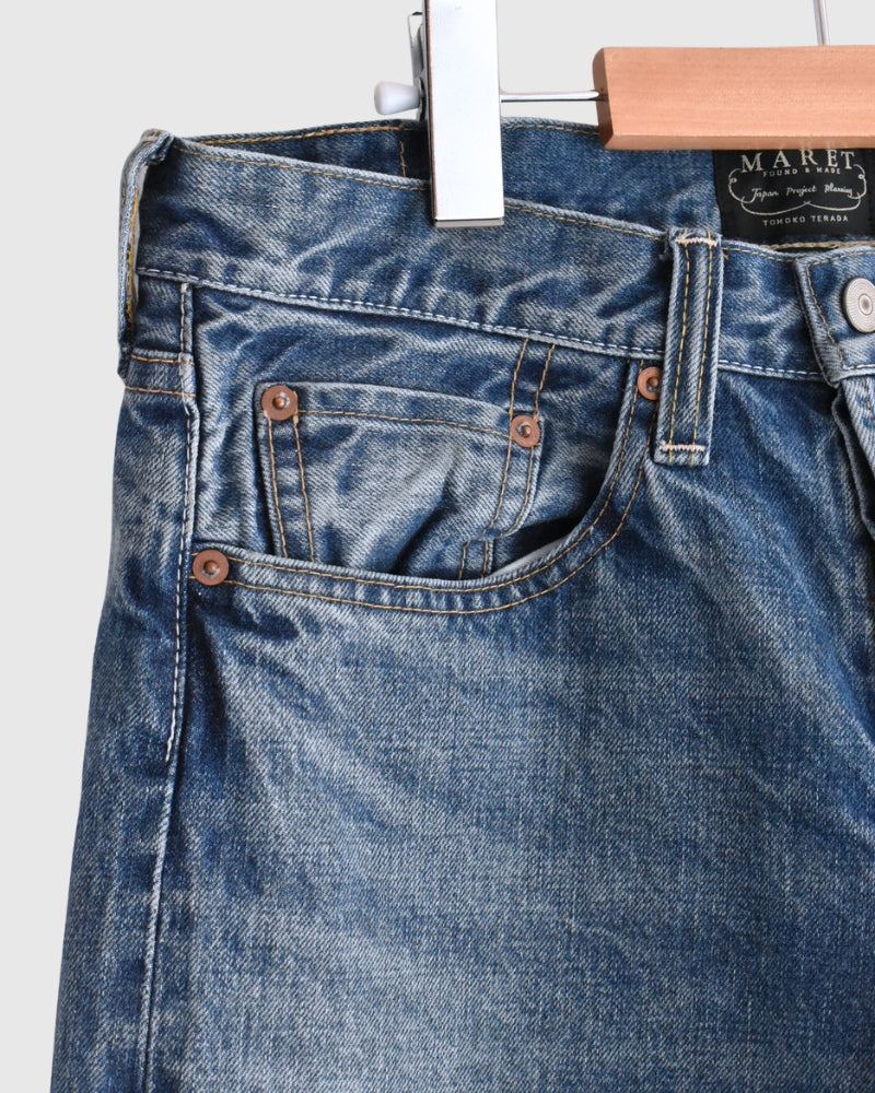 Selvedge Denim 5-Pocket Pants in VintageBlue