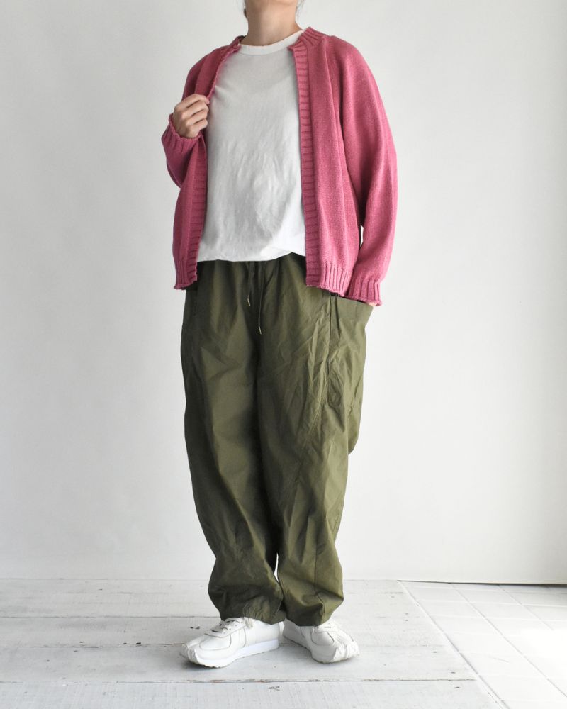 Typewriter Cotton Pants in Khaki