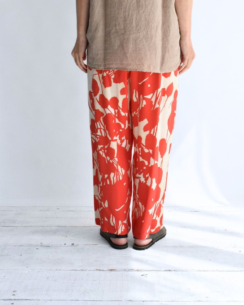 Ipeker Print Easy Pants in Orange