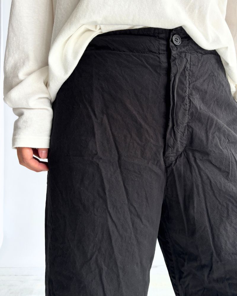 Garment Dyed Pants in Black