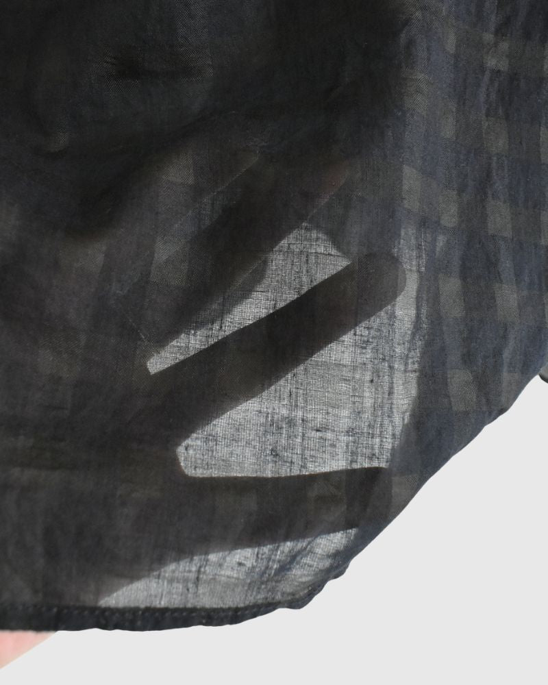 Drop Shoulder Smock in Black