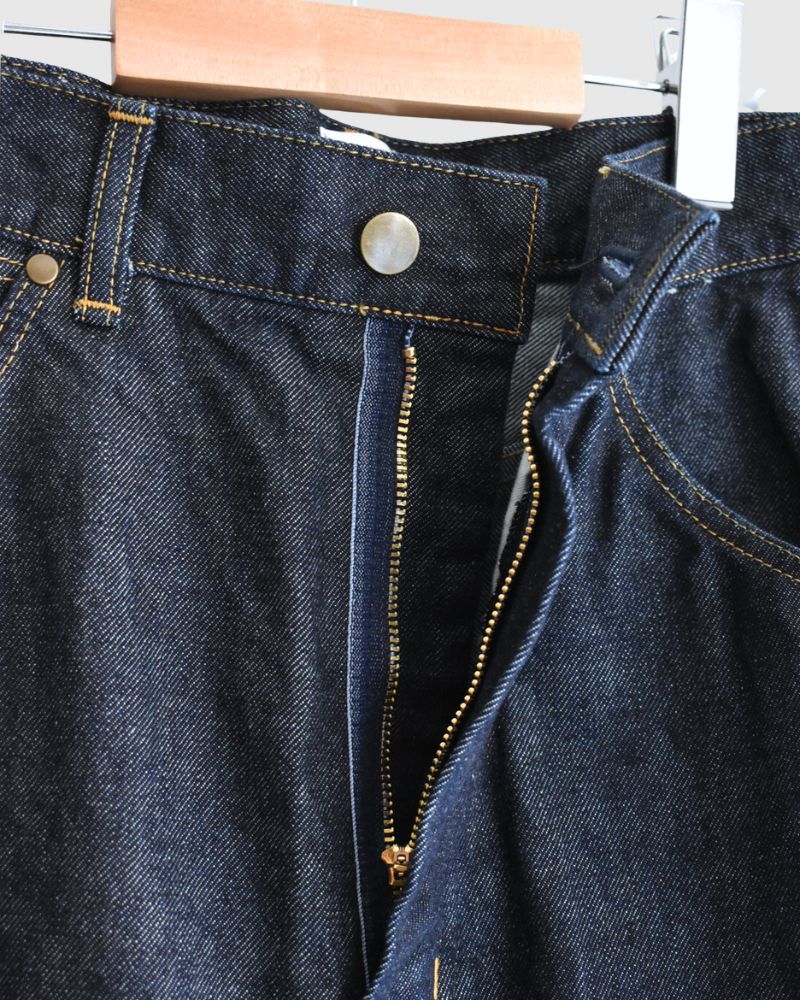 13oz Uneven Yarn Buggy Denim Pants in OneWash