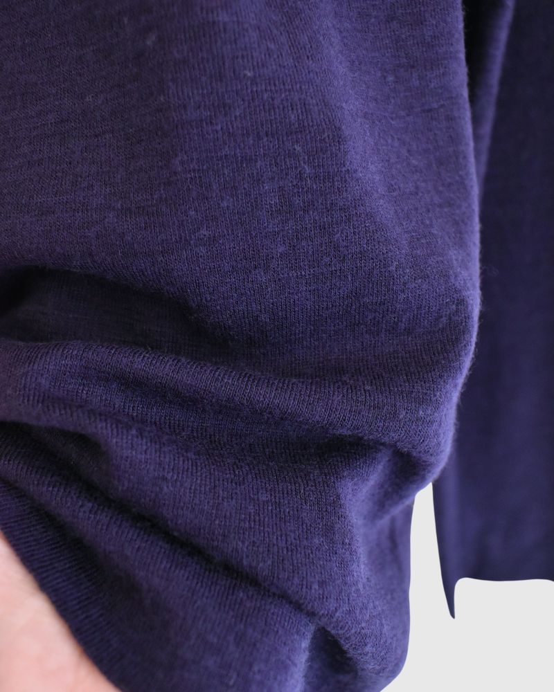 High-neck slim fit (wool) in Purple