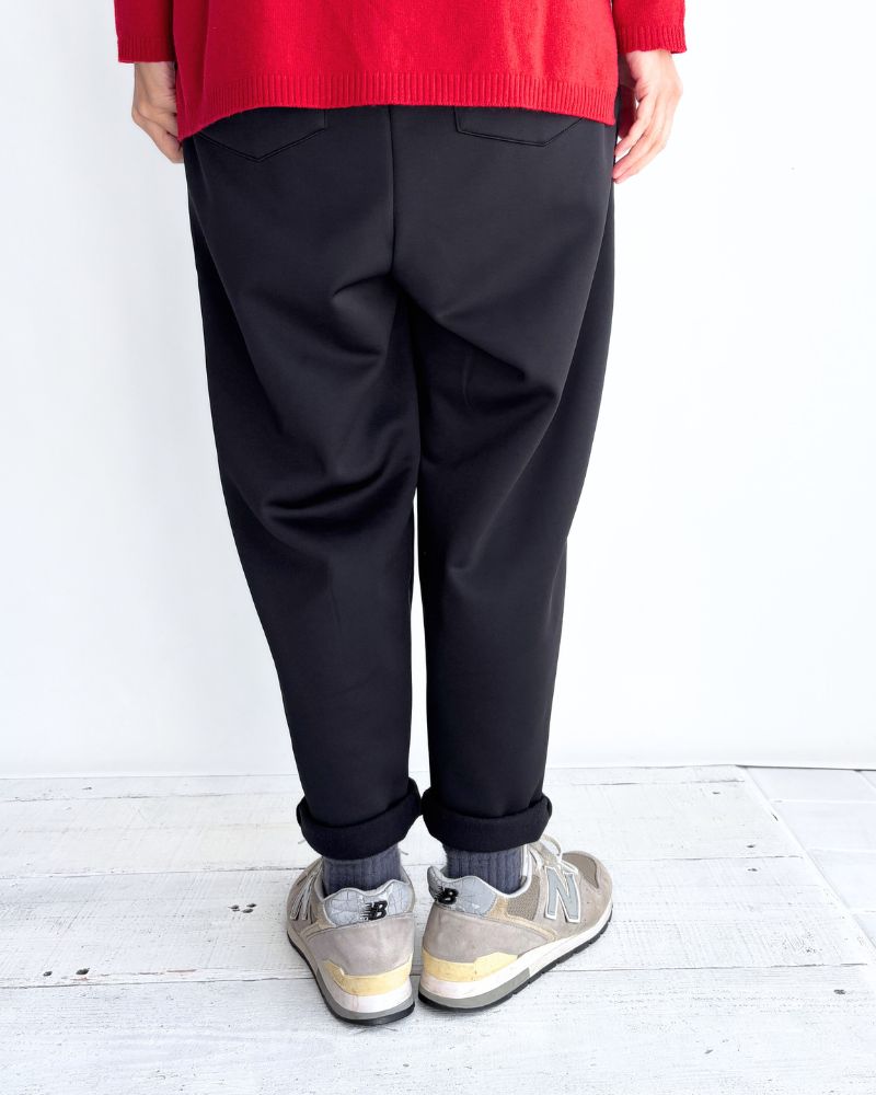 Fleece-lined poncho jodhpurs trousers 'RUNKY' in Black