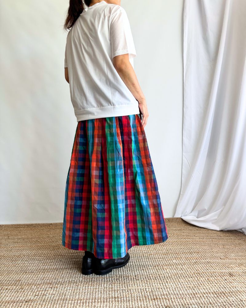 CHECK A LINE SKIRT 'FELINA' in Multi