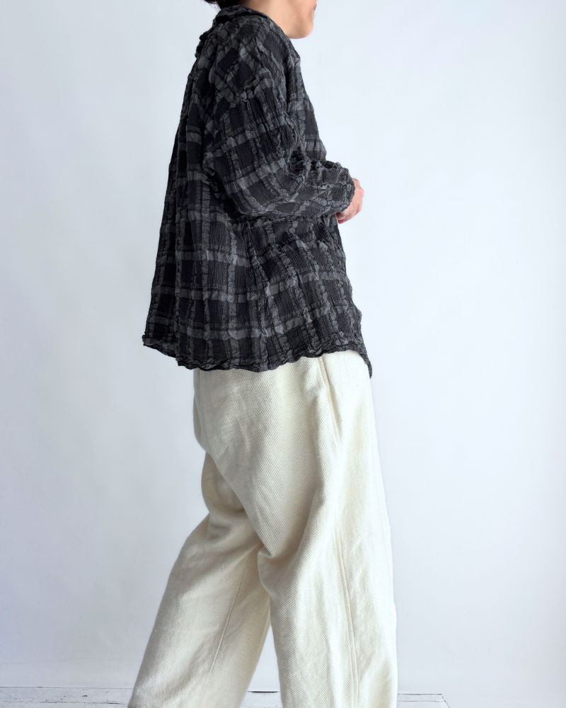 Favorite Check Blouse in GrayCheck