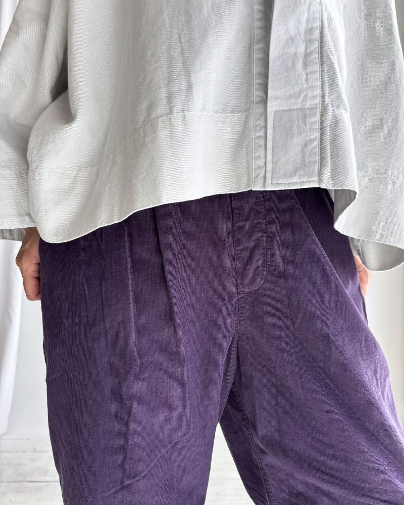 26 WALES CORDUROY OVERDYE EASY PANTS in Purple