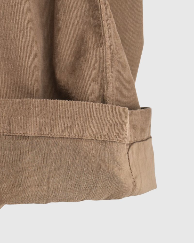 26 WALES CORDUROY OVERDYE EASY PANTS in Khaki
