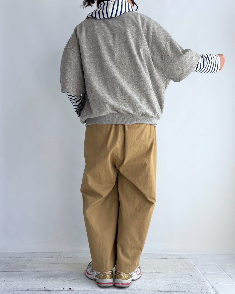 Sweat Cocoon Vest in TopGray