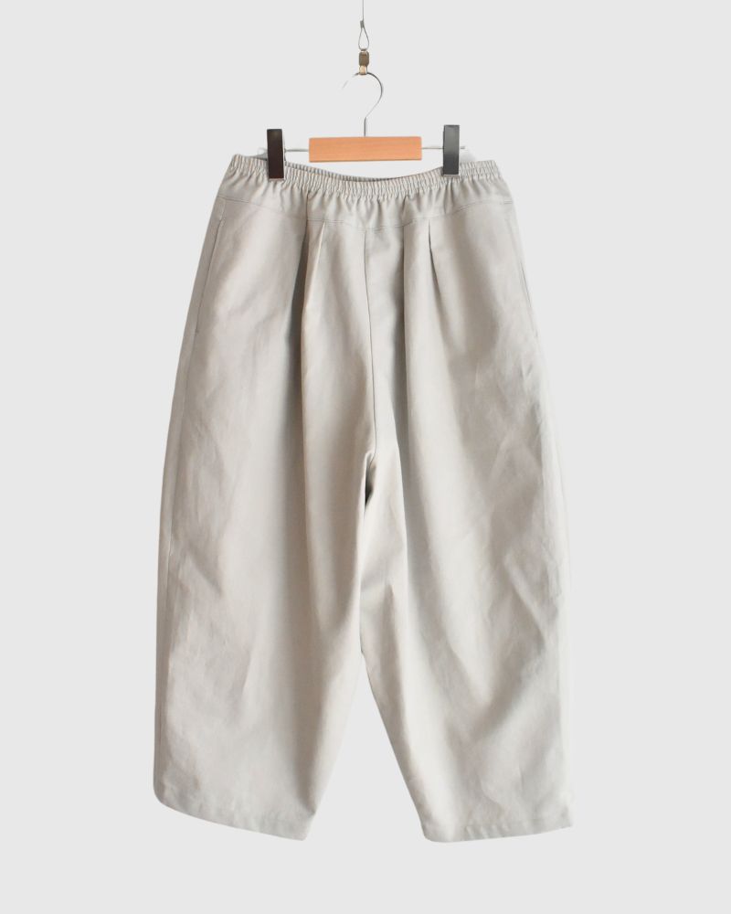 Cotton Washi Egg Pants in Gray