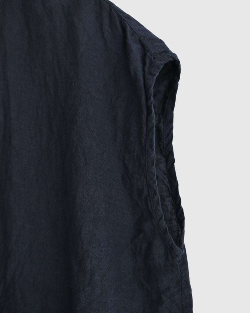 French/SL Frill Collar Shirt in Marine