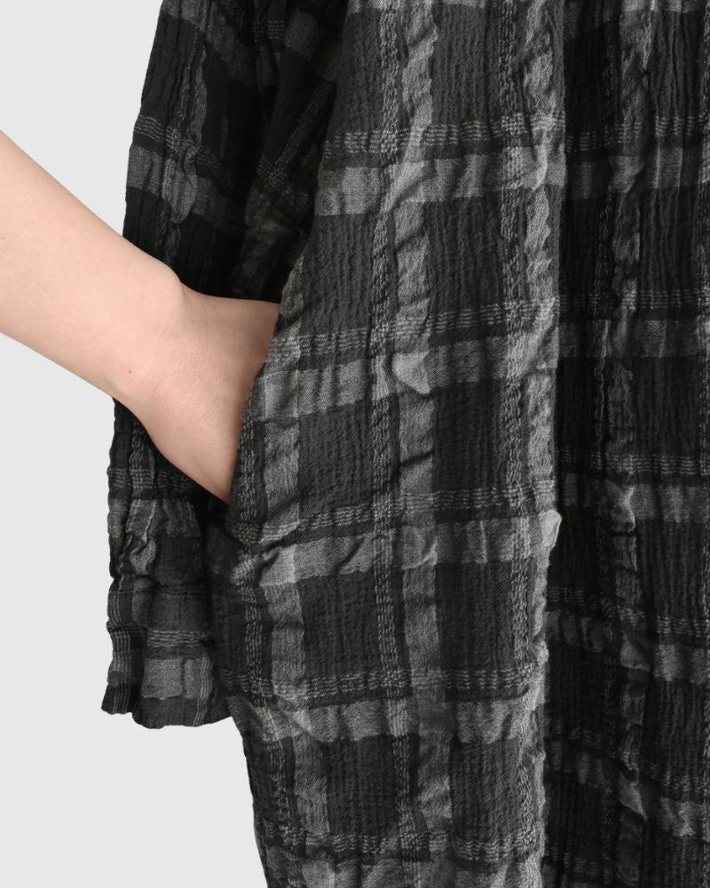 Favorite Check Dress in GrayCheck