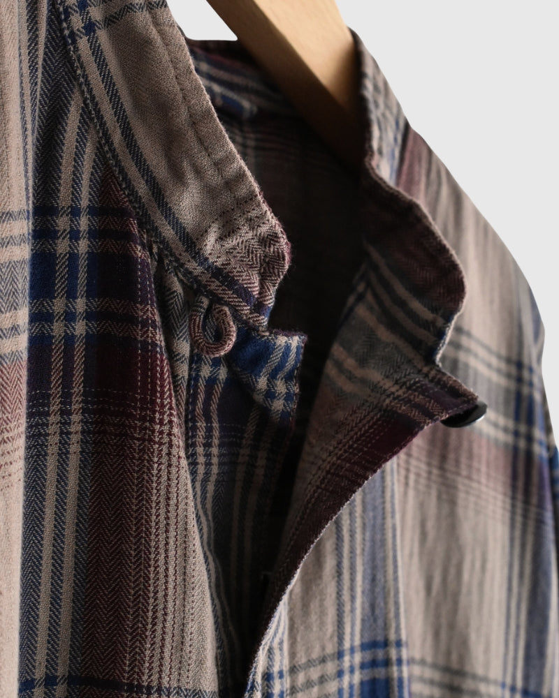 Stand Collar Shirt in Mocha