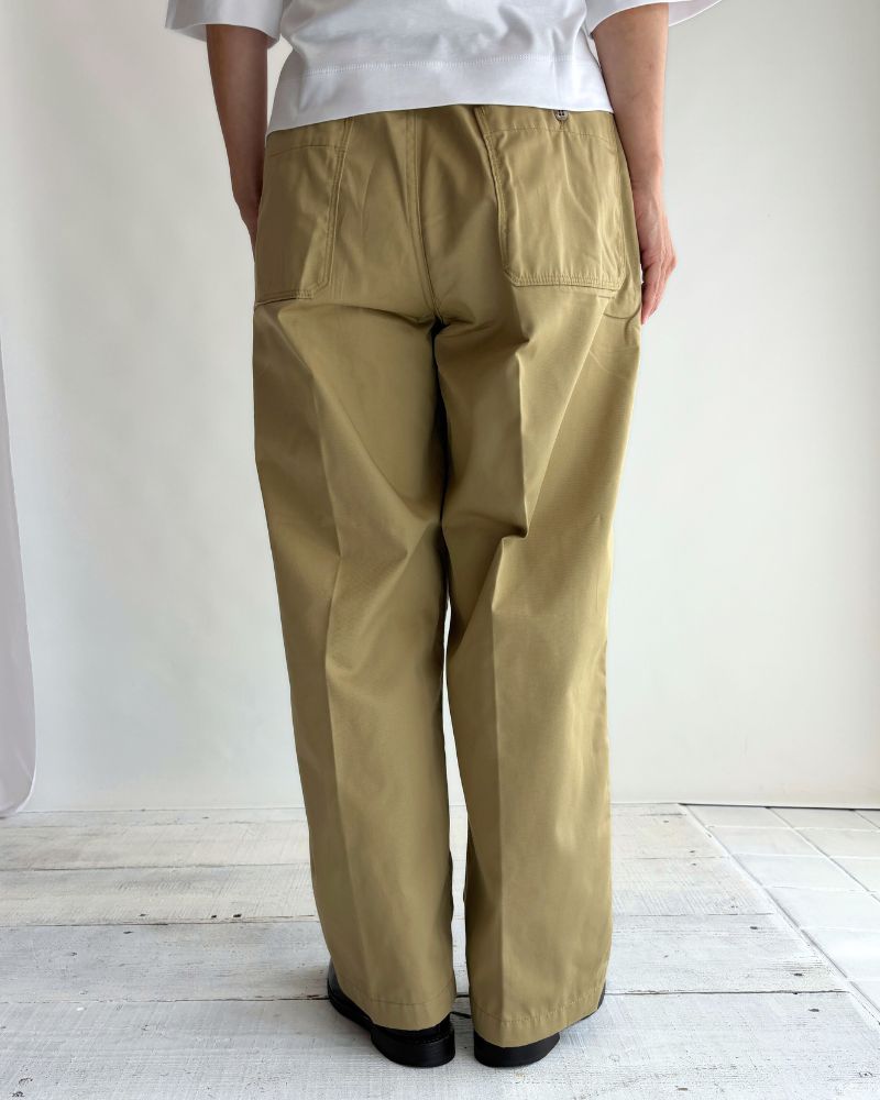 PE/C Twill Center Press Pants in Beige