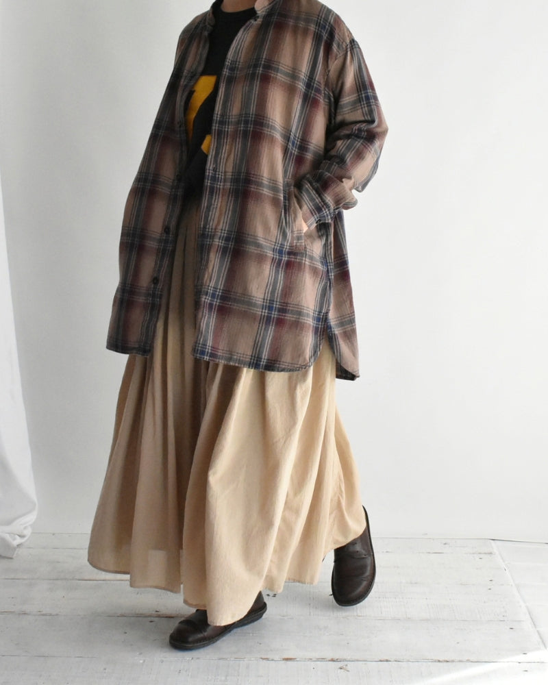 Rajasthan Gathered Skirt in Beige