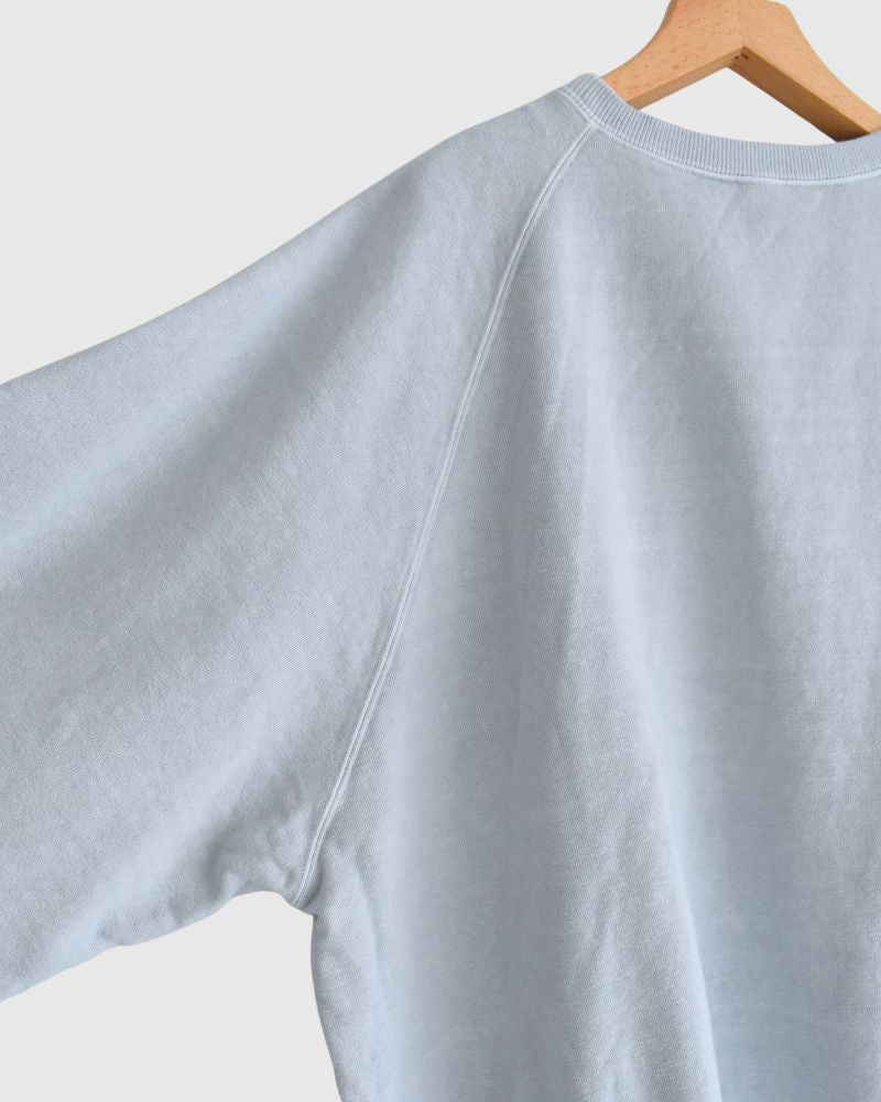 Pigment dye sweatshirt L/S in Blue