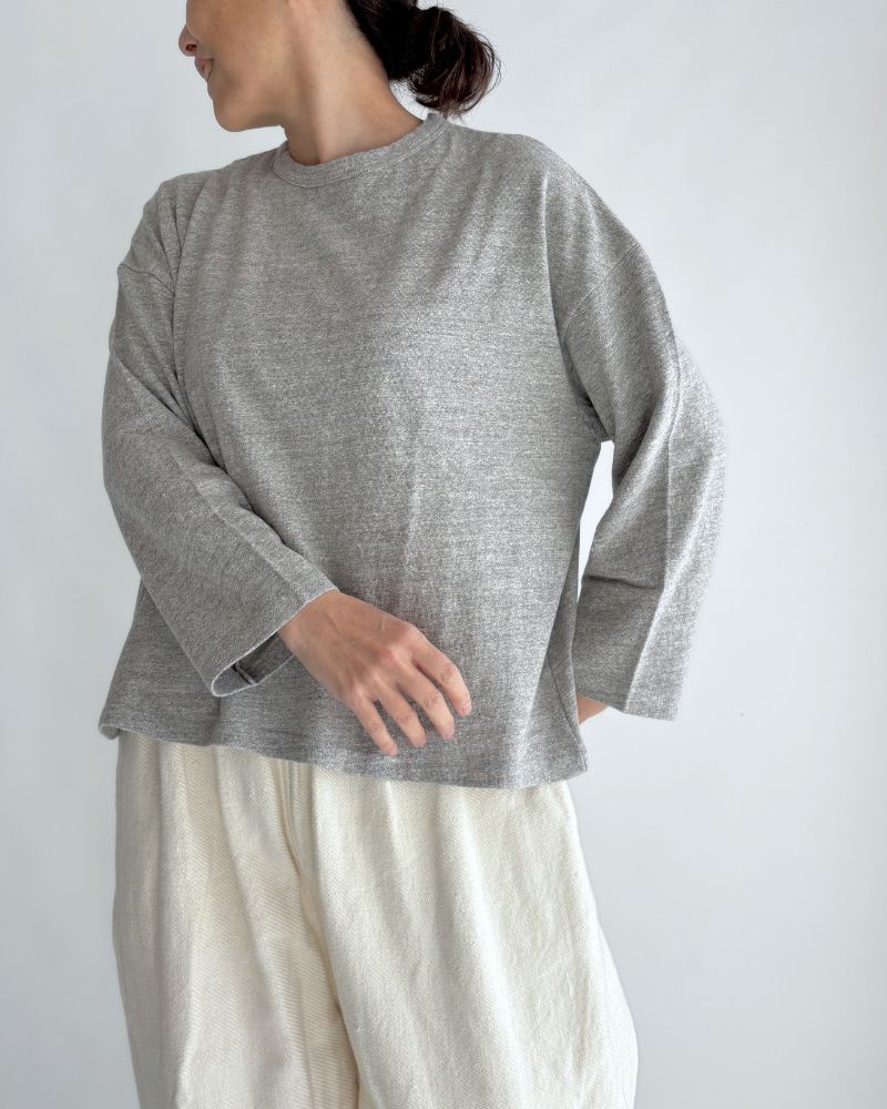 jersey pullover in Gray