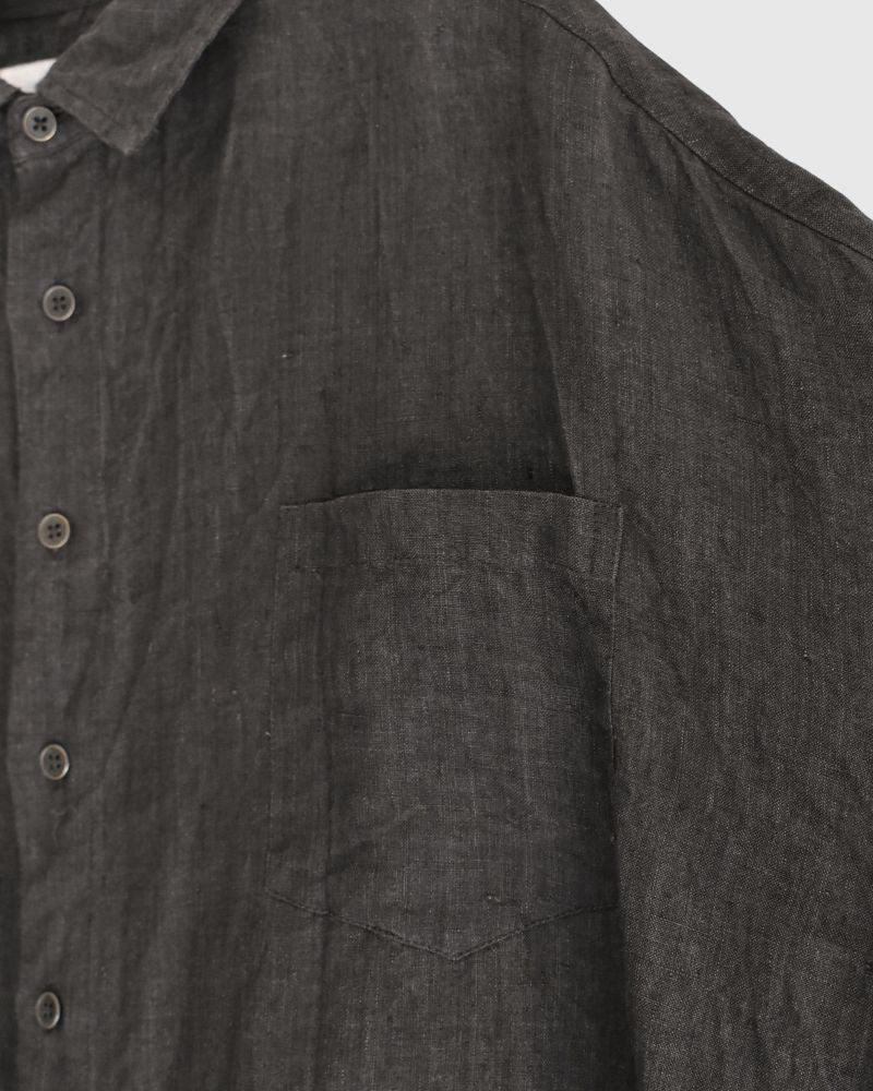 TEORI Linen 6060 Square Shirt in Mocha