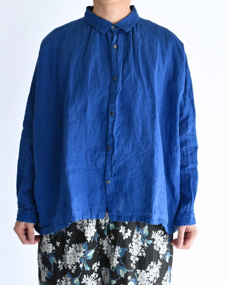 French Linen Shirt in Blue