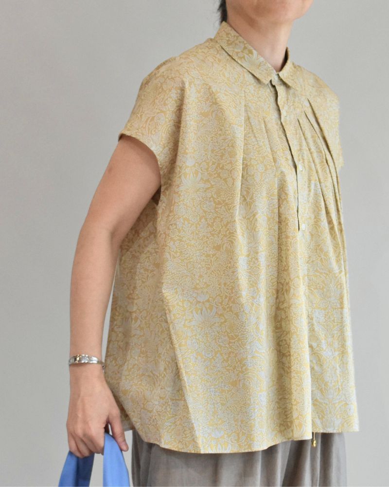 liberty print shirt in Beige