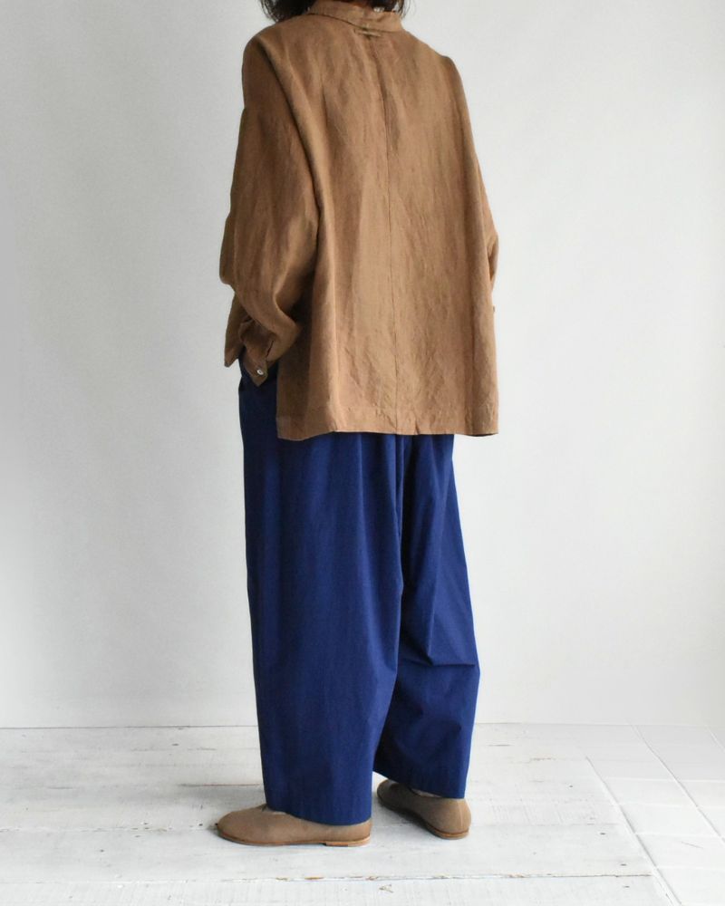 Handwoven 60 Linen Shirt in Mocha