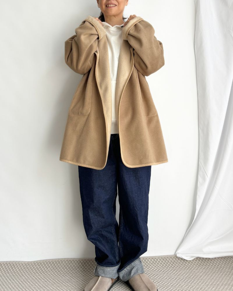 4WAY REVERSIBLE COAT 'KALIE' in Beige