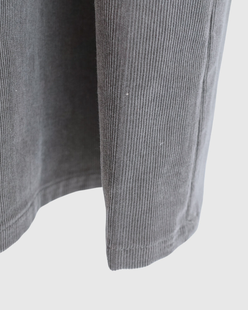 Easy Tuck Skirt (Corduroy) in Gray