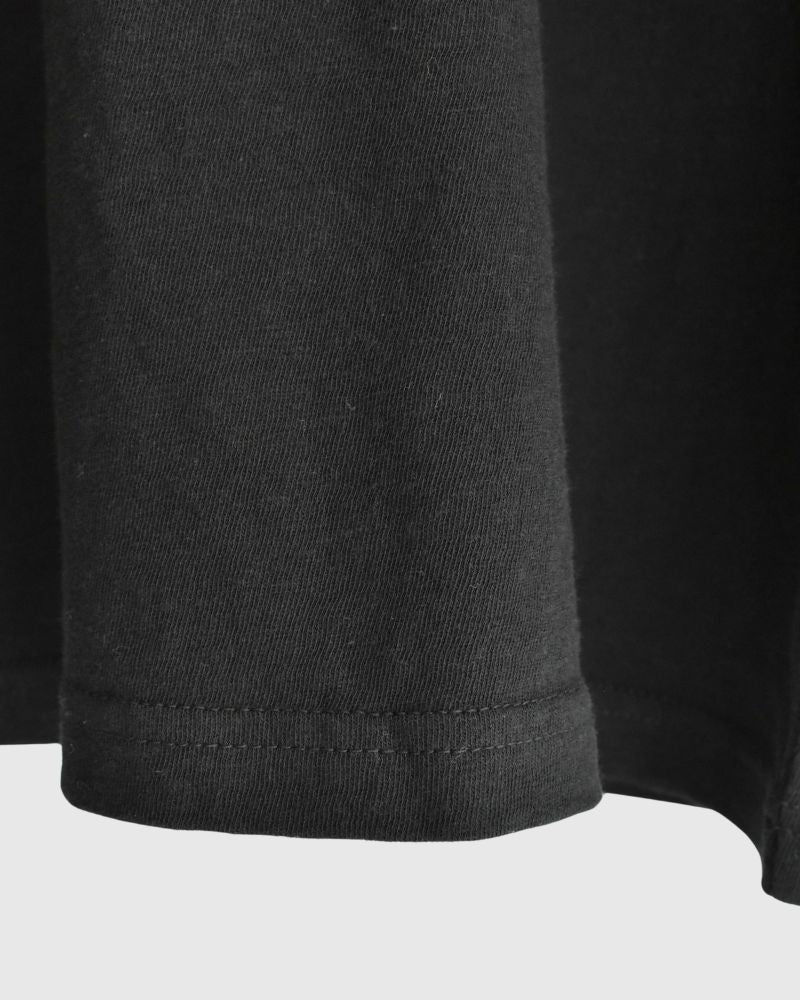 Jersey Loose Pullover in Black