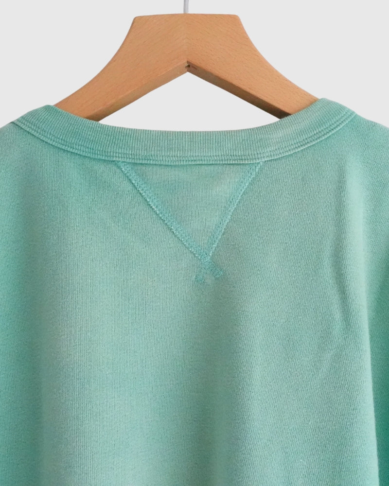 Vintage Sweat Double Gusset Pullover in LightGreen