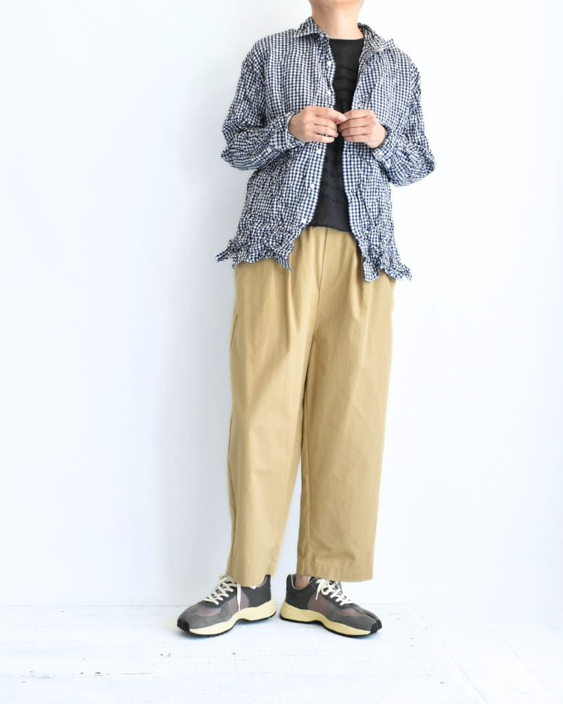 Regular Collar Long Sleeve Shirt in BlueGingham