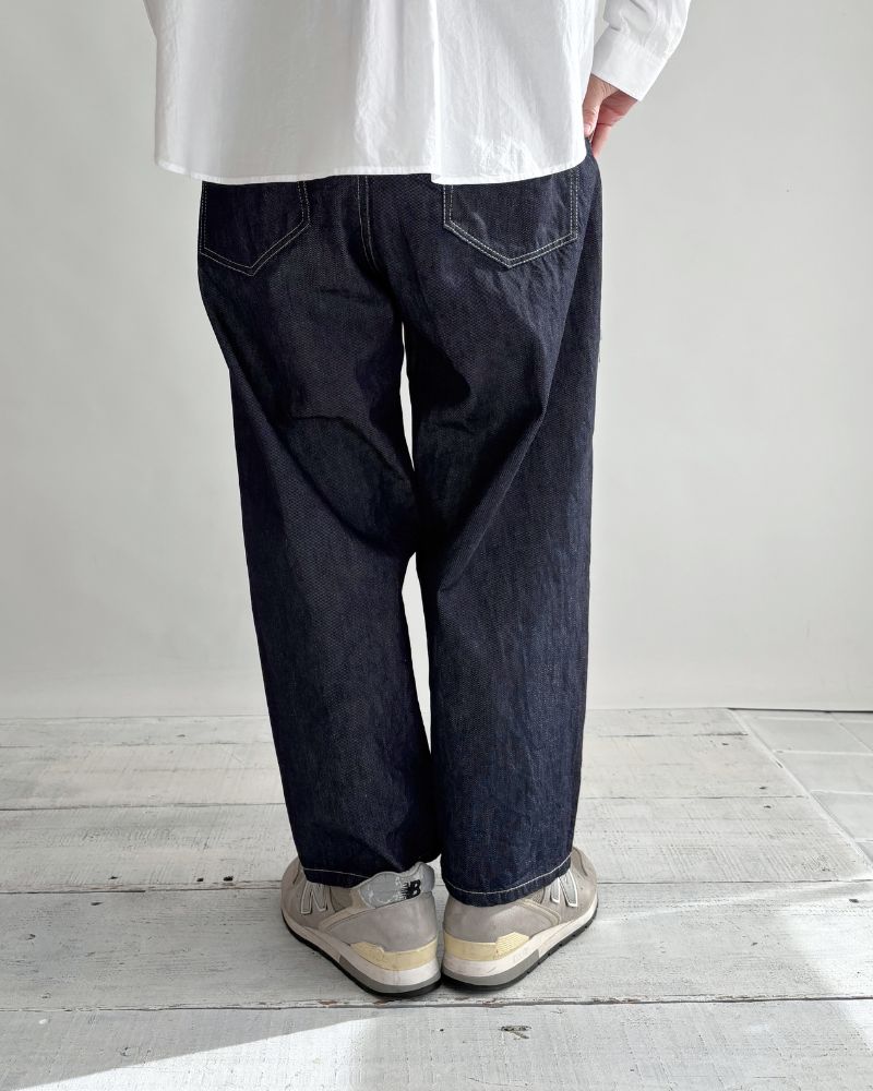 Cocoon Tapered Pants (DENIM) in Indigo