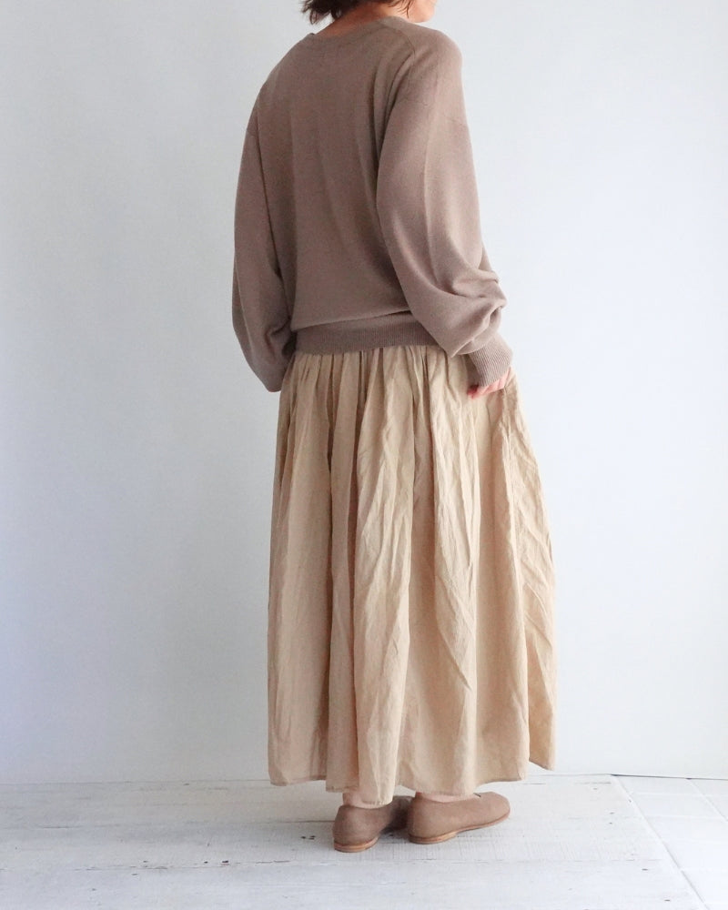 Deep V-Neck Sweater in Mocha