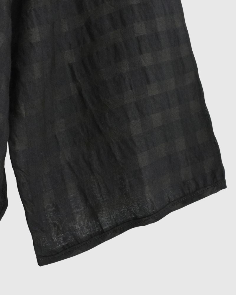 Drop Shoulder Smock in Black