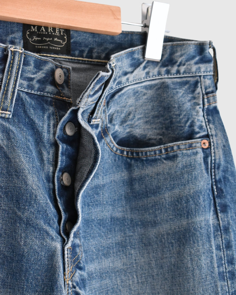 Selvedge Denim 5-Pocket Pants in VintageBlue