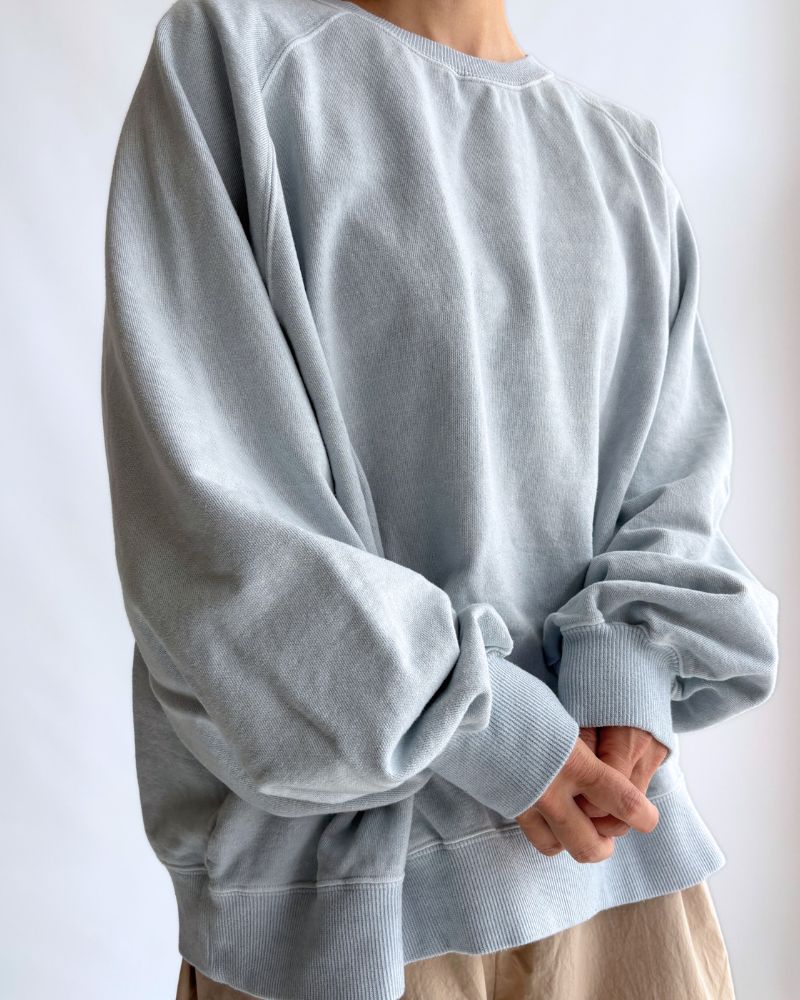Pigment dye sweatshirt L/S in Blue