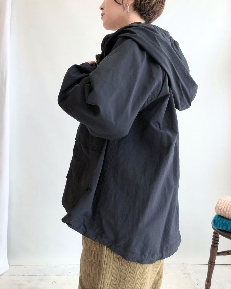 Oversized Hoodie Jacket in Black