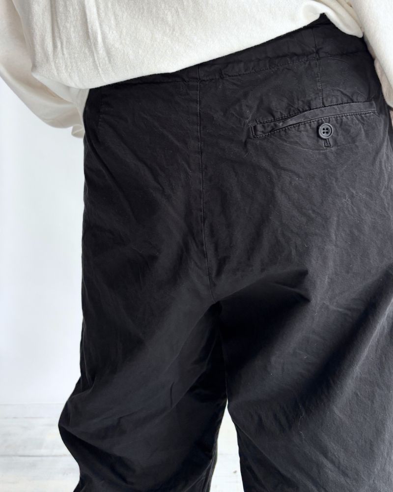 Garment Dyed Pants in Black