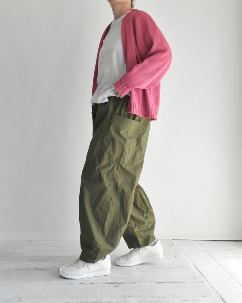 Typewriter Cotton Pants in Khaki