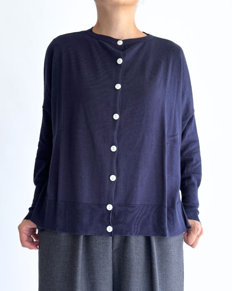 5COLOR 2WAY Cardigan in InkNavy