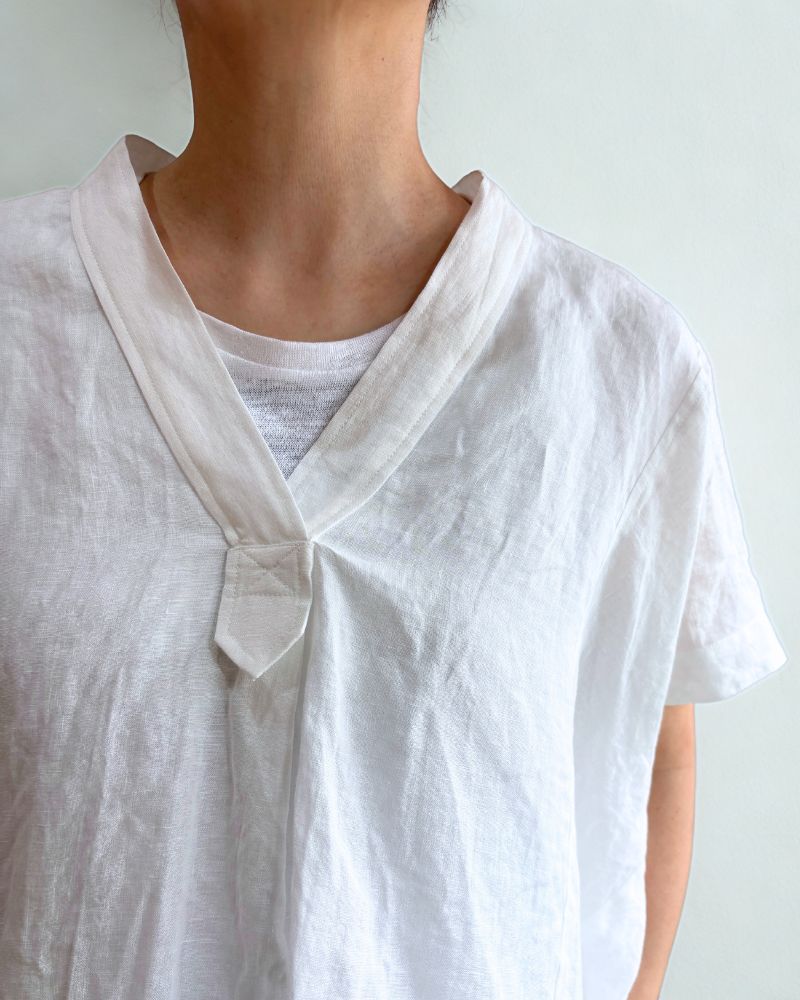 Linen Tank Top in White