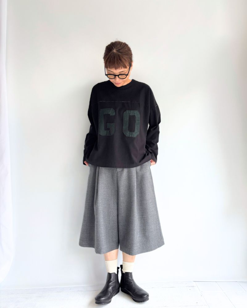 GO Football Long Sleeve T-Shirt in Black