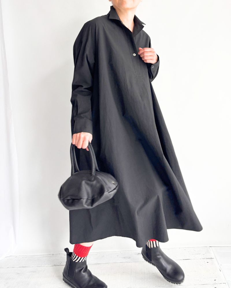 Skipper Flare Dress in Black