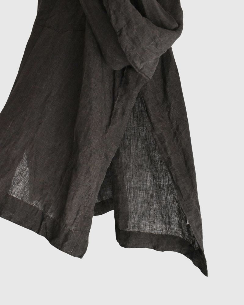 TEORI Linen 6060 Square Shirt in Mocha